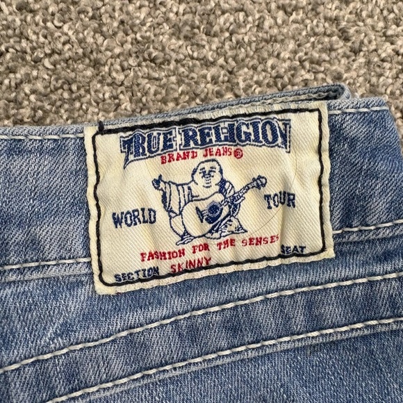 Y2K‎ True Religion Women's Lowrise Skinny Denim Jeans Size 27 - Picture 7 of 10